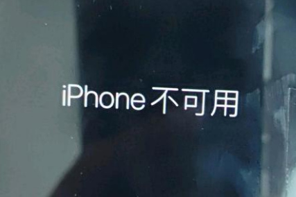 英州镇苹果服务网点分享锁屏界面显示“iPhone 不可用”如何解决 