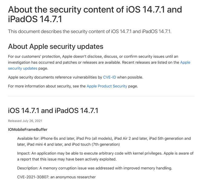 英州镇苹果手机维修分享iOS 14.7.1 正式版更新内容及升级方法 